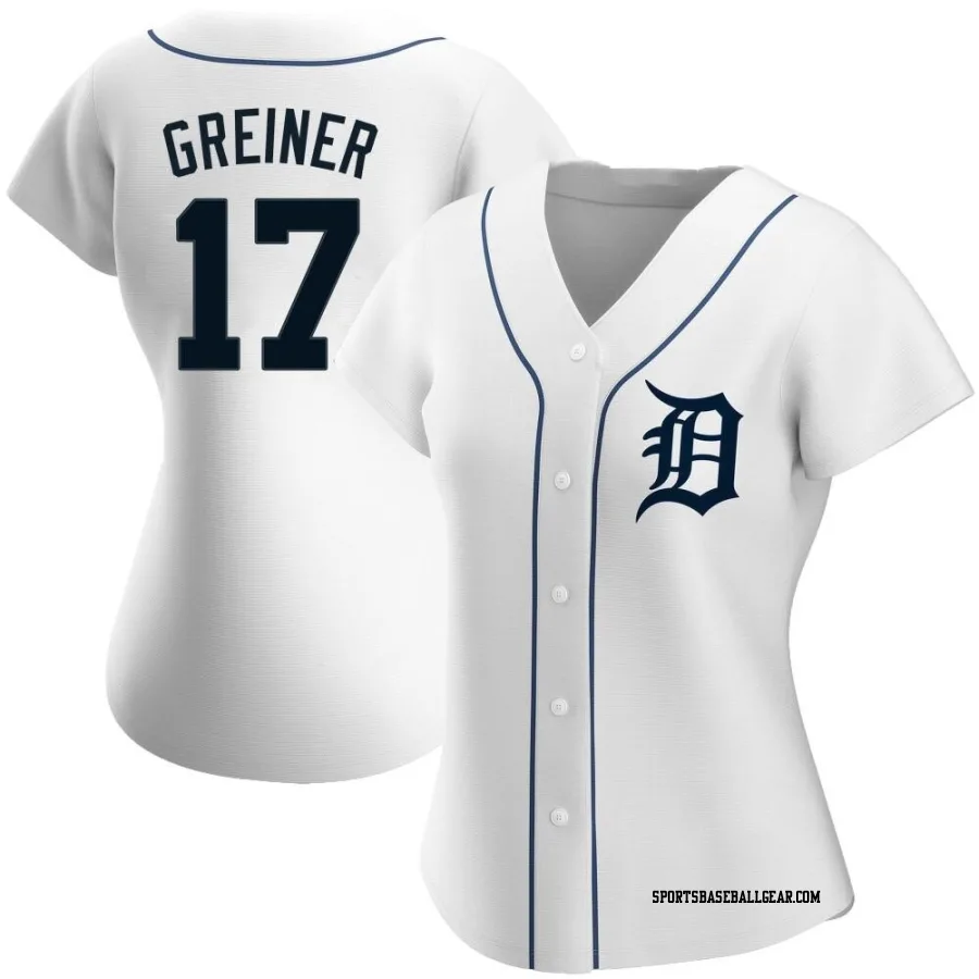 Grayson Greiner Women's Detroit Tigers White Authentic Home Jersey