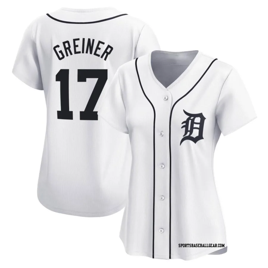 Grayson Greiner Women's Detroit Tigers White Limited Home Jersey