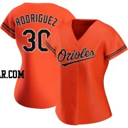 Grayson Rodriguez Women's Baltimore Orioles Orange Replica Alternate Jersey