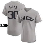 Greg Allen Men's New York Yankees Gray Elite Road Jersey