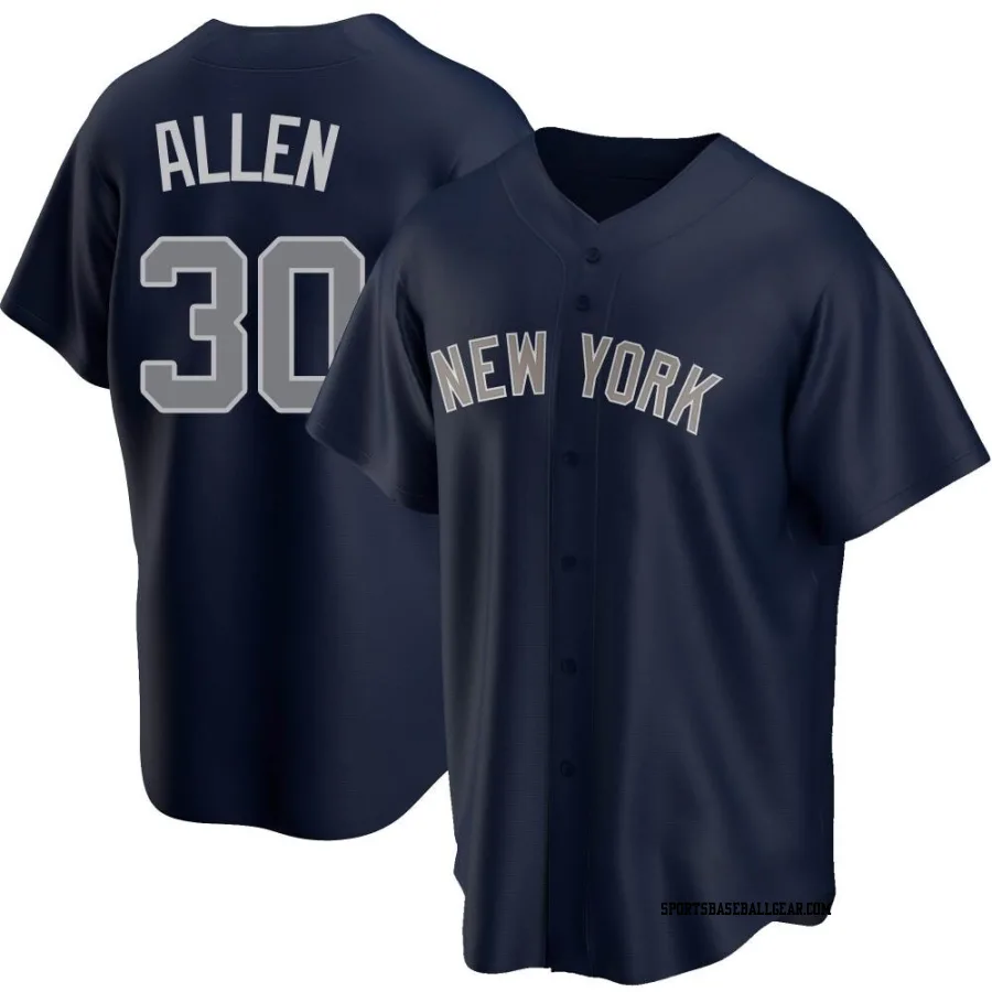 Greg Allen Youth New York Yankees Navy Replica Alternate Jersey