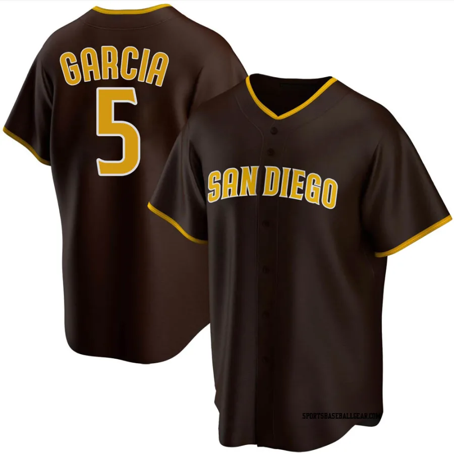 Greg Garcia Men's San Diego Padres Brown Replica Road Jersey