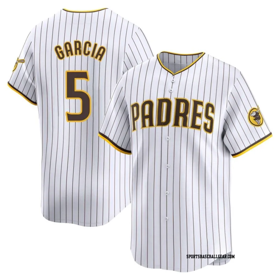 Greg Garcia Men's San Diego Padres White Limited Home Jersey