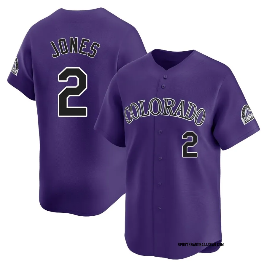 Greg Jones Men's Colorado Rockies Purple Limited Alternate Jersey