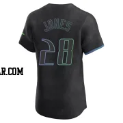 Greg Jones Men's Tampa Bay Rays Charcoal Elite 2024 City Connect Jersey