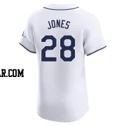 Greg Jones Men's Tampa Bay Rays White Elite Home Jersey