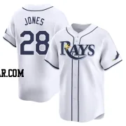 Greg Jones Men's Tampa Bay Rays White Limited Home Jersey