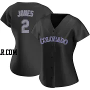 Greg Jones Women's Colorado Rockies Black Authentic Alternate Jersey