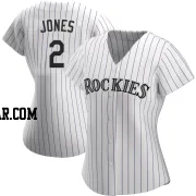 Greg Jones Women's Colorado Rockies White Authentic Home Jersey