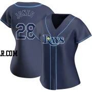 Greg Jones Women's Tampa Bay Rays Navy Replica Alternate Jersey