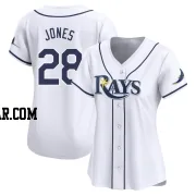 Greg Jones Women's Tampa Bay Rays White Limited Home Jersey