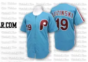 Greg Luzinski Men's Philadelphia Phillies Blue Authentic Throwback Jersey