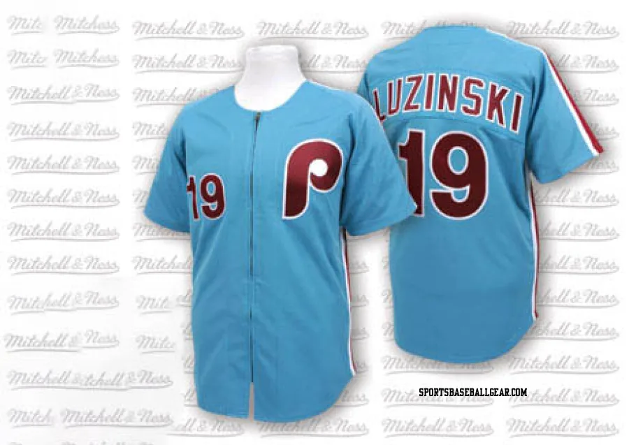 Greg Luzinski Men's Philadelphia Phillies Blue Authentic Throwback Jersey