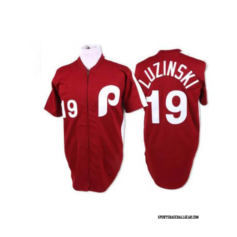 Greg Luzinski Men's Philadelphia Phillies Red Authentic Throwback Jersey