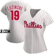 Greg Luzinski Women's Philadelphia Phillies White Authentic Home Jersey