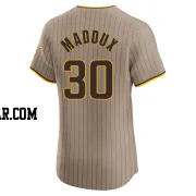 Greg Maddux Men's San Diego Padres Brown Elite Alternate Jersey