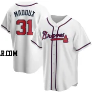 Greg Maddux Youth Atlanta Braves White Replica Home Jersey