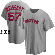 Greg Weissert Men's Boston Red Sox Gray Replica Road Jersey