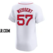 Greg Weissert Men's Boston Red Sox White Elite Home Jersey