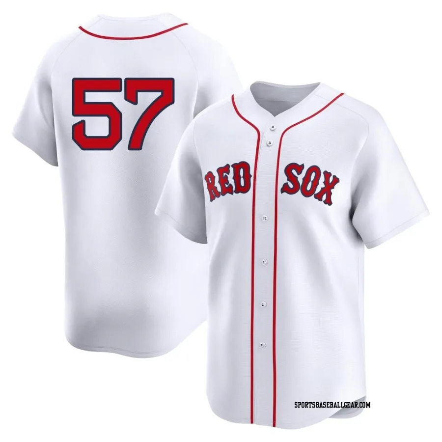 Greg Weissert Men's Boston Red Sox White Limited 2nd Home Jersey