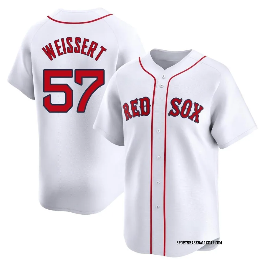 Greg Weissert Men's Boston Red Sox White Limited Home Jersey