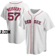 Greg Weissert Men's Boston Red Sox White Replica Home Jersey