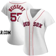 Greg Weissert Women's Boston Red Sox White Authentic Home Jersey