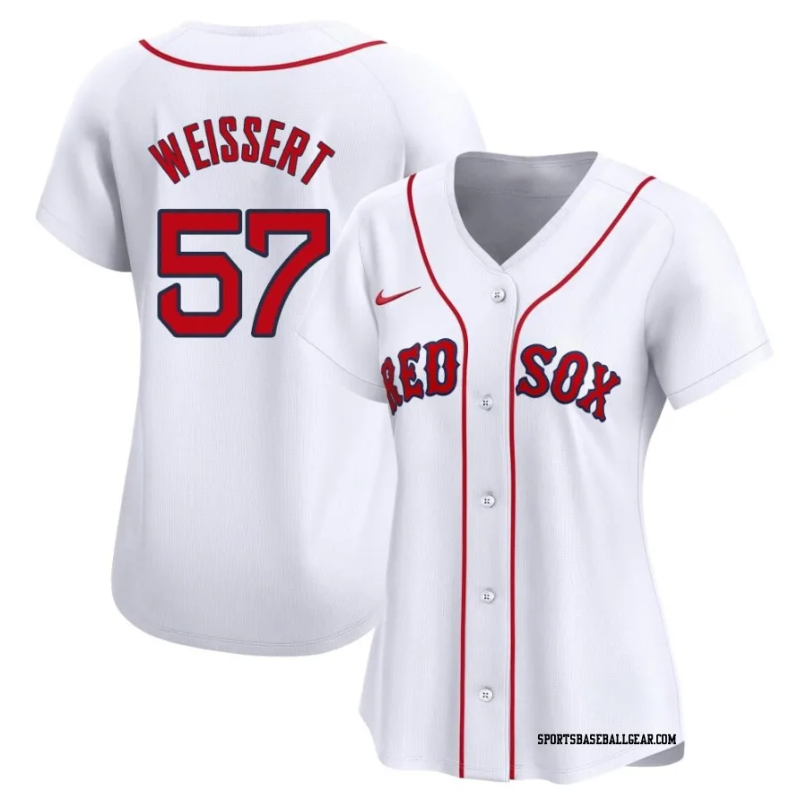 Greg Weissert Women's Boston Red Sox White Limited Home Jersey