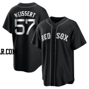 Greg Weissert Youth Boston Red Sox Black/White Replica Jersey