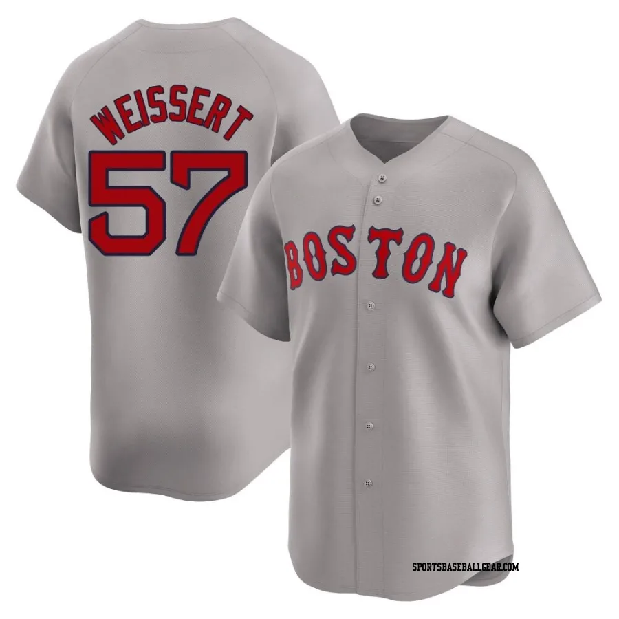 Greg Weissert Youth Boston Red Sox Gray Limited Away Jersey