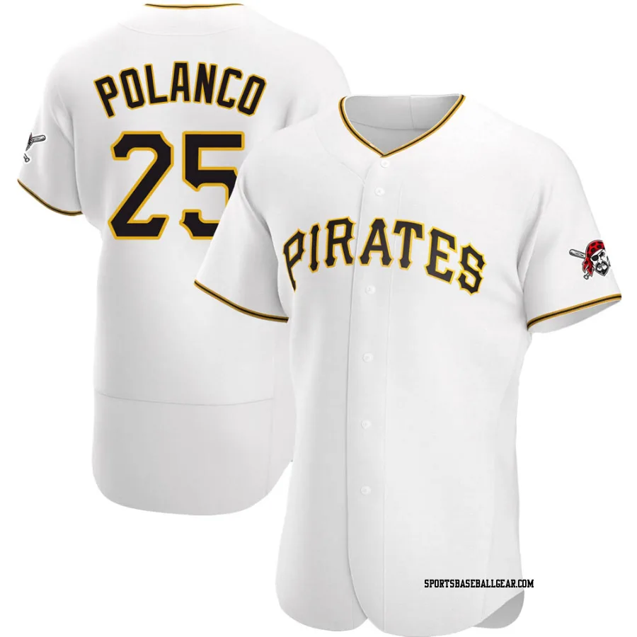 Gregory Polanco Men's Pittsburgh Pirates White Authentic Home Jersey