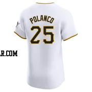 Gregory Polanco Men's Pittsburgh Pirates White Elite Home Jersey