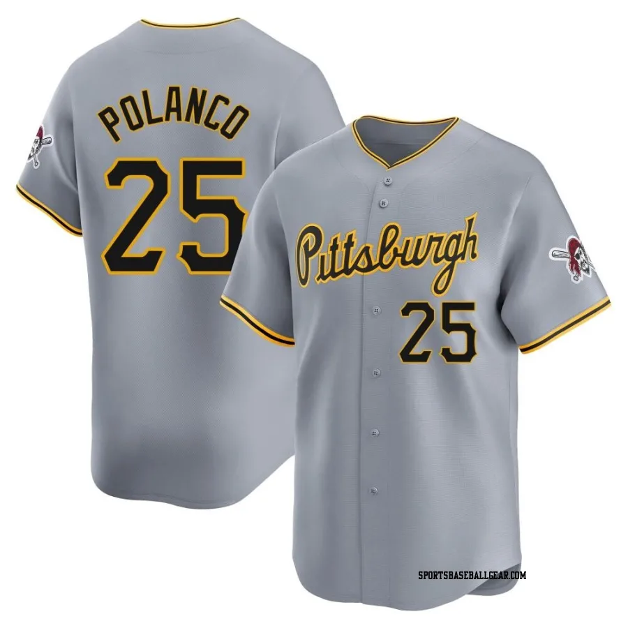 Gregory Polanco Youth Pittsburgh Pirates Gray Limited Away Jersey