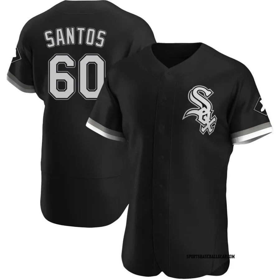 Gregory Santos Men's Chicago White Sox Black Authentic Alternate Jersey