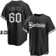 Gregory Santos Men's Chicago White Sox Black Replica 2021 City Connect Jersey