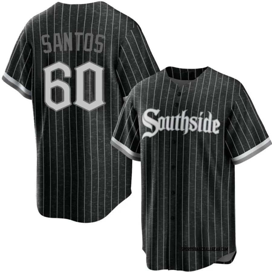 Gregory Santos Men's Chicago White Sox Black Replica 2021 City Connect Jersey