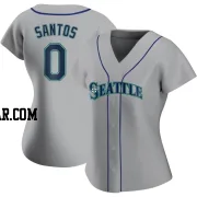 Gregory Santos Women's Seattle Mariners Gray Authentic Road Jersey