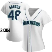 Gregory Santos Women's Seattle Mariners White Authentic Home Jersey