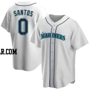 Gregory Santos Youth Seattle Mariners White Replica Home Jersey