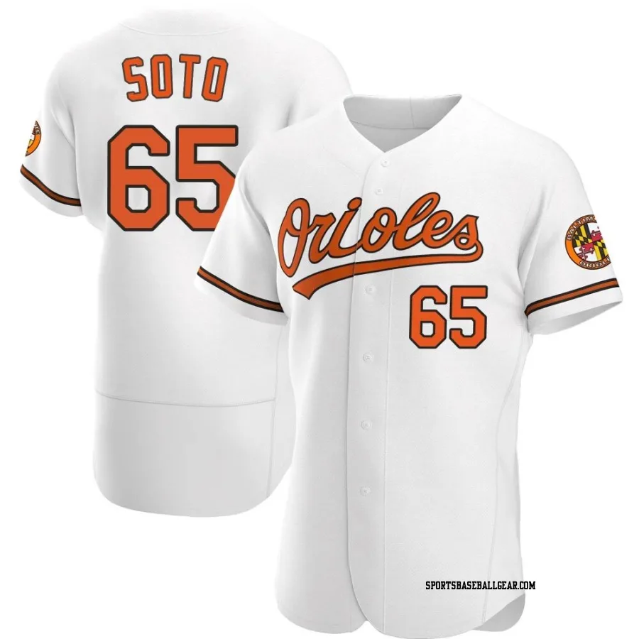 Gregory Soto Men's Baltimore Orioles White Authentic Home Jersey