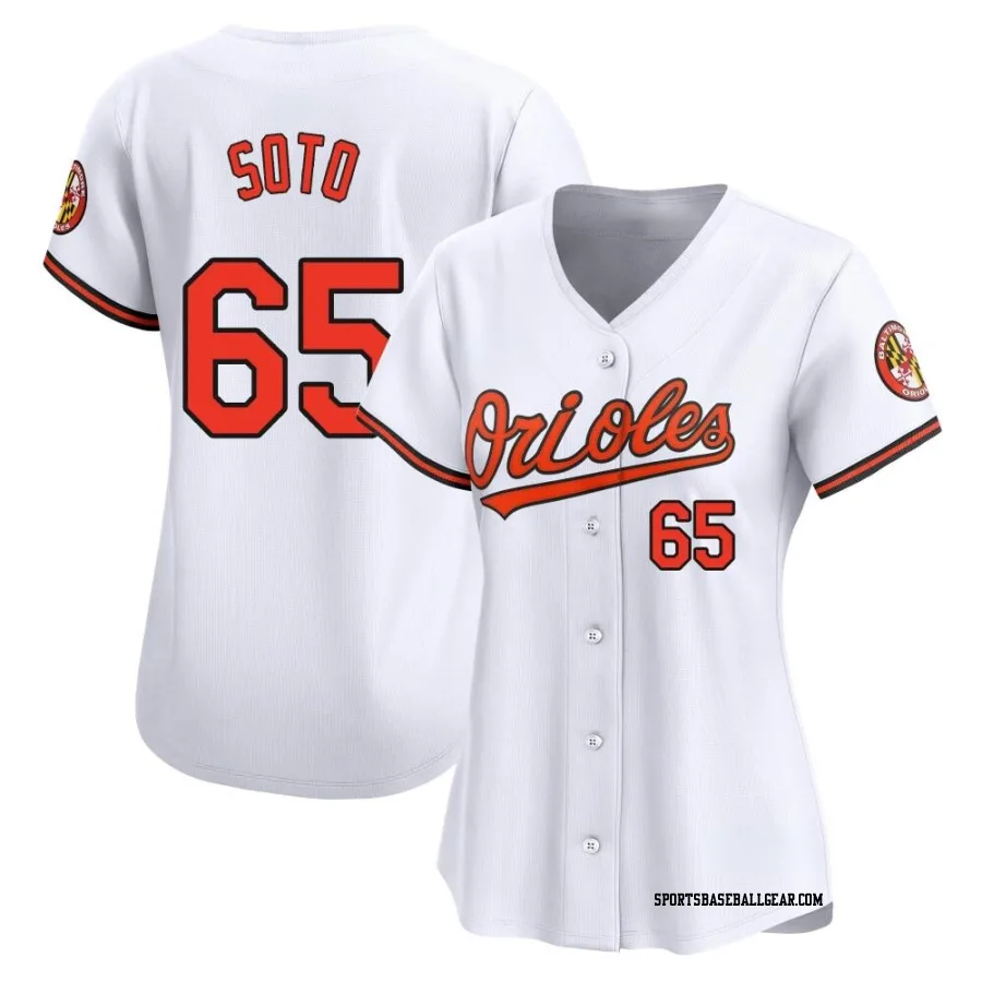 Gregory Soto Women's Baltimore Orioles White Limited Home Jersey