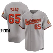 Gregory Soto Youth Baltimore Orioles Gray Limited Road Jersey