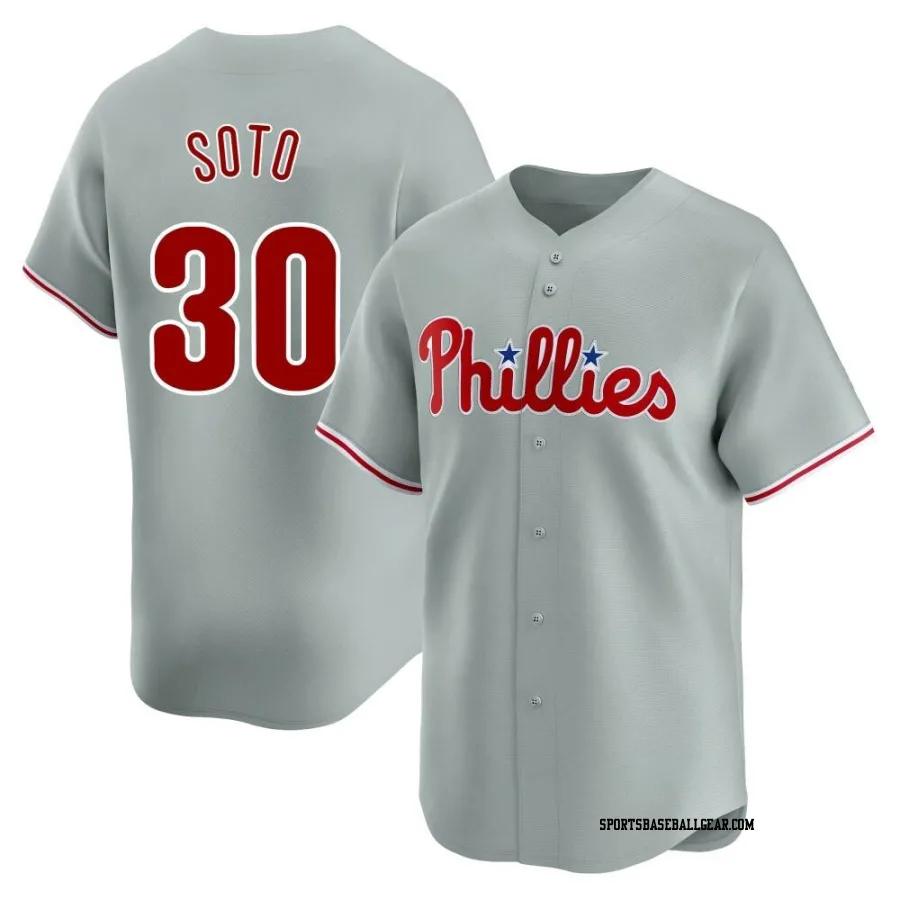 Gregory Soto Youth Philadelphia Phillies Gray Limited Away Jersey