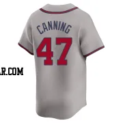 Griffin Canning Men's Atlanta Braves Gray Limited Away Jersey