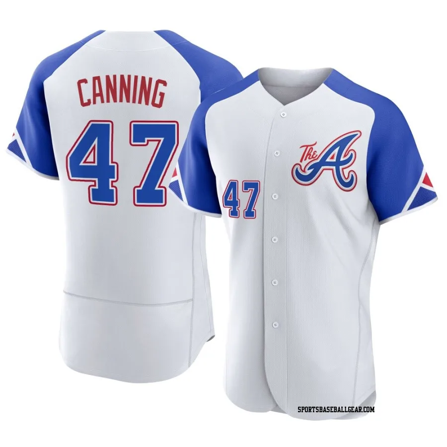 Griffin Canning Men's Atlanta Braves White Authentic 2023 City Connect Jersey