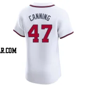 Griffin Canning Men's Atlanta Braves White Elite Home Jersey