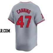 Griffin Canning Men's Los Angeles Angels Gray Limited Away Jersey