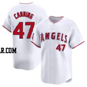 Griffin Canning Men's Los Angeles Angels White Limited Home Jersey