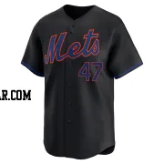 Griffin Canning Men's New York Mets Black Limited Alternate Jersey