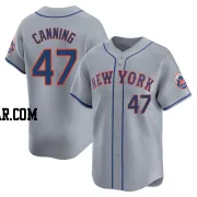 Griffin Canning Men's New York Mets Gray Limited Away Jersey